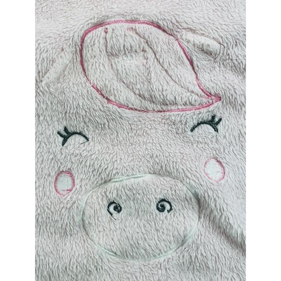 Carters Baby Blanket 3D PIG FACE Unicorn Pink Plush Pigicorn Curly Tail Piggy - Picture 10 of 15